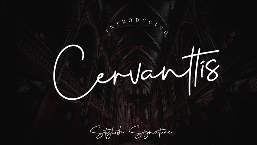 CERVANTTIS - Free Signature Font